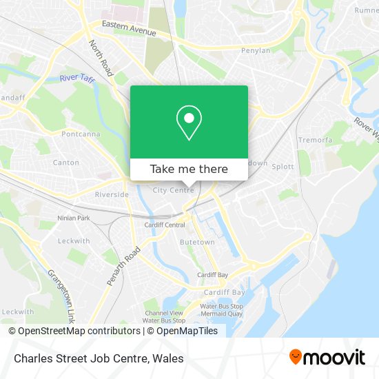 Charles Street Job Centre map