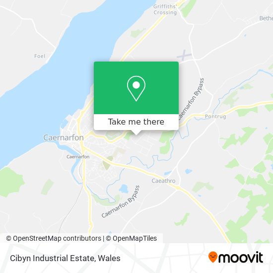 Cibyn Industrial Estate map