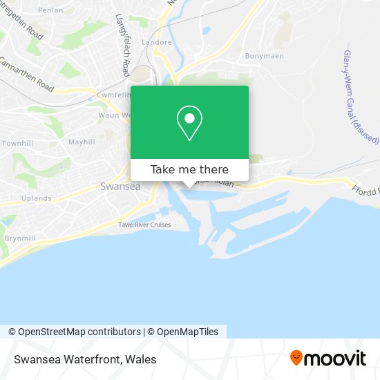 Swansea Waterfront map