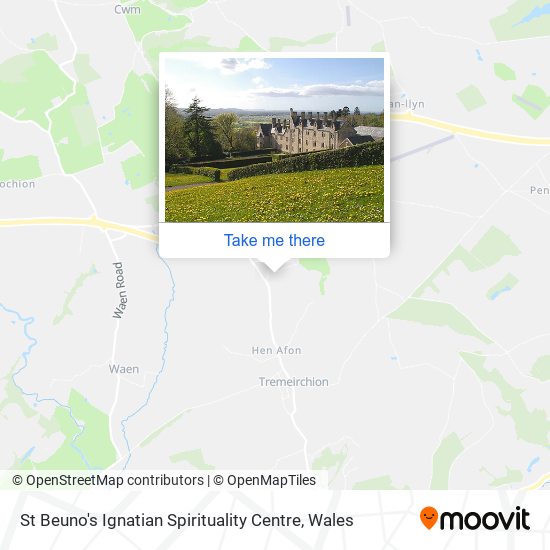 St Beuno's Ignatian Spirituality Centre map