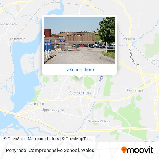 Penyrheol Comprehensive School map