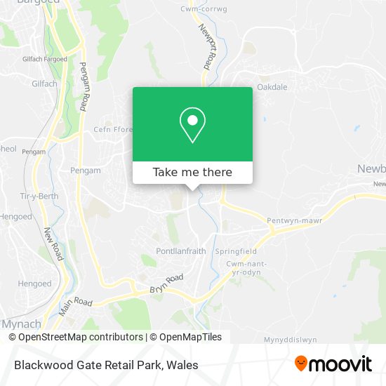 Blackwood Gate Retail Park map