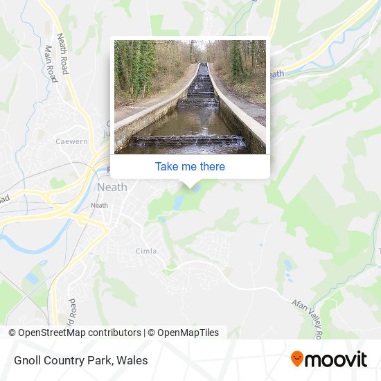 Gnoll Country Park map