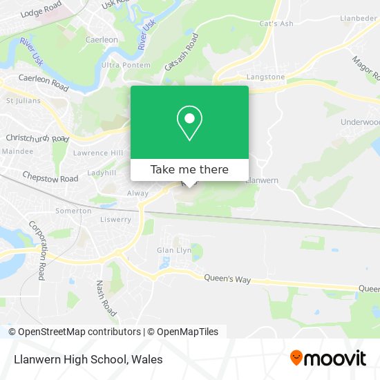 Llanwern High School map