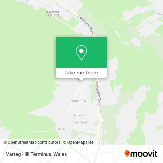 Varteg Hill Terminus map