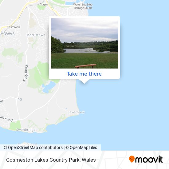 Cosmeston Lakes Country Park map