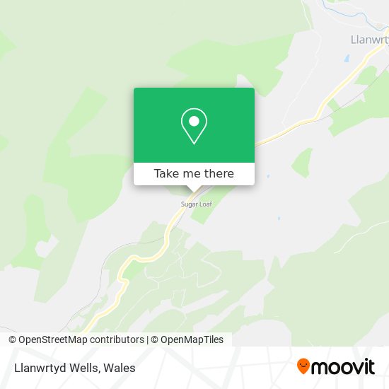Llanwrtyd Wells map