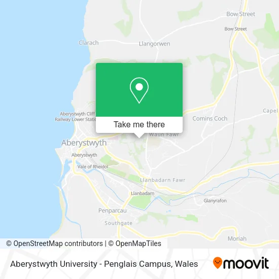 Aberystwyth University - Penglais Campus map