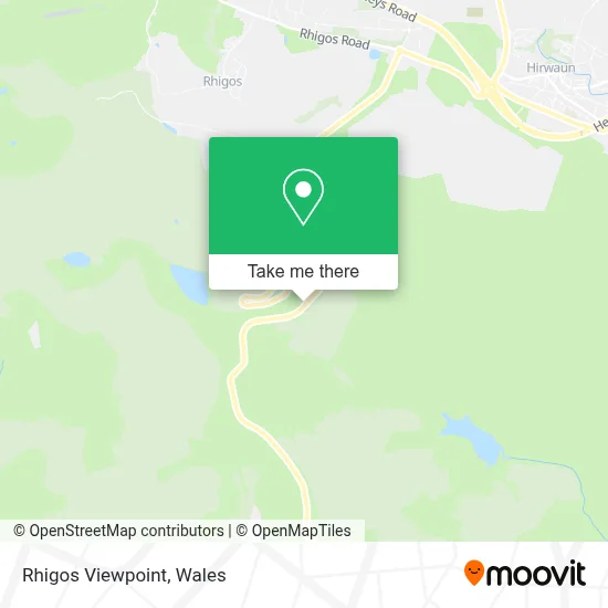 Rhigos Viewpoint map
