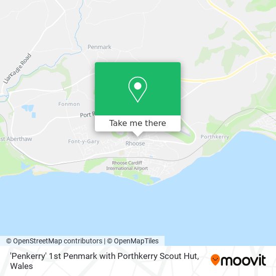 'Penkerry' 1st Penmark with Porthkerry Scout Hut map