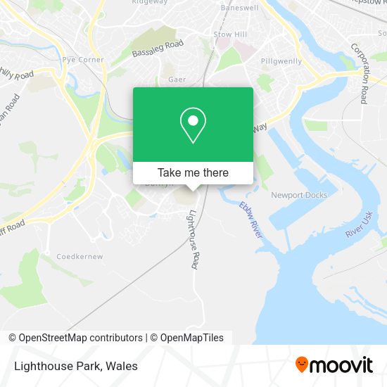 How to get to Lighthouse Park in Newport by bus?