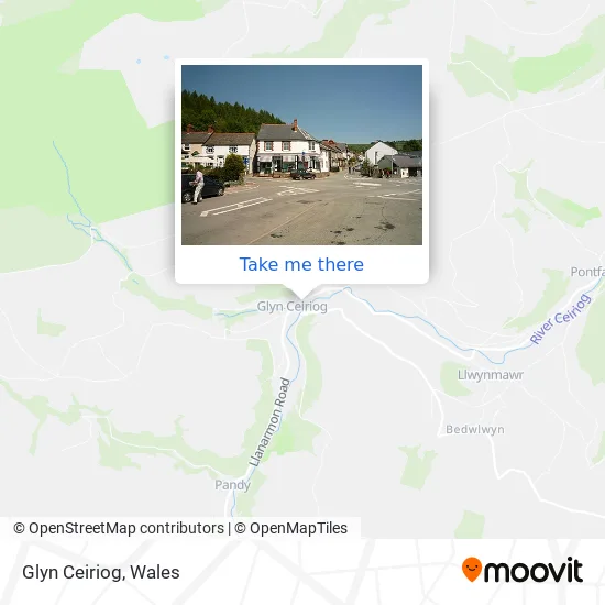Glyn Ceiriog map