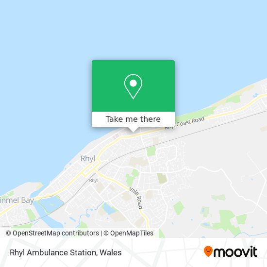 Rhyl Ambulance Station map