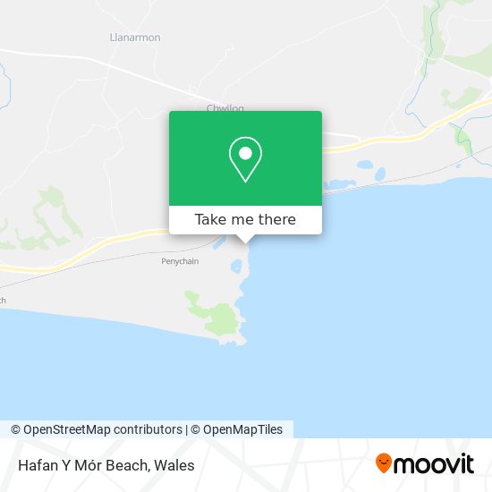 Hafan Y Mór Beach map