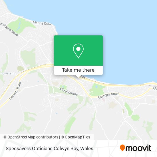 Specsavers Opticians Colwyn Bay map