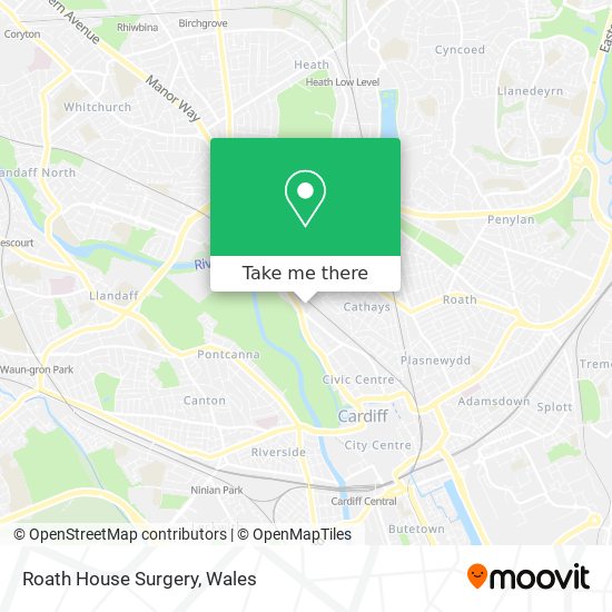 Roath House Surgery map