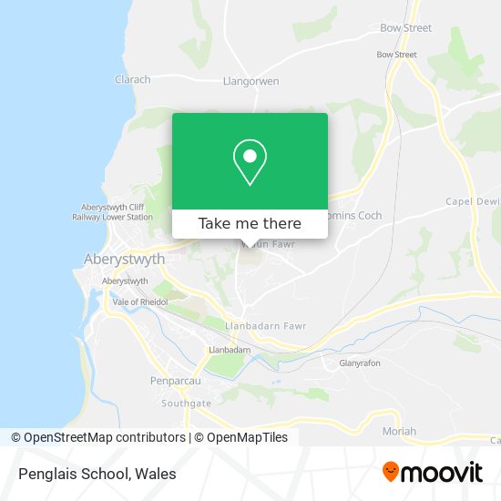 Penglais School map