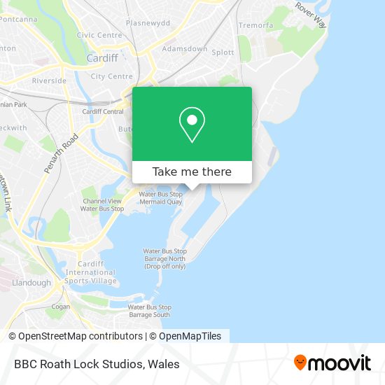 BBC Roath Lock Studios map