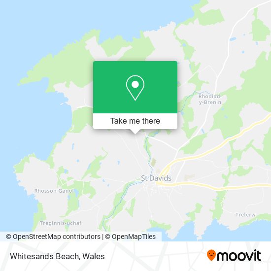 How to get to Whitesands Beach in Pembrokeshire by Bus or Train