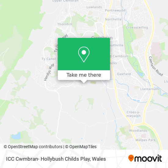 ICC Cwmbran- Hollybush Childs Play map