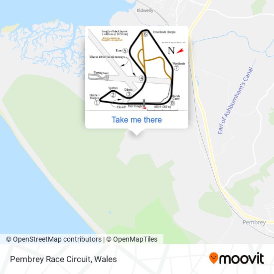 Pembrey Race Circuit map