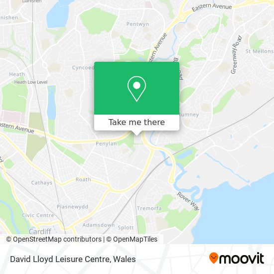 David Lloyd Leisure Centre map