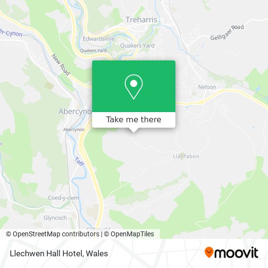 Llechwen Hall Hotel map