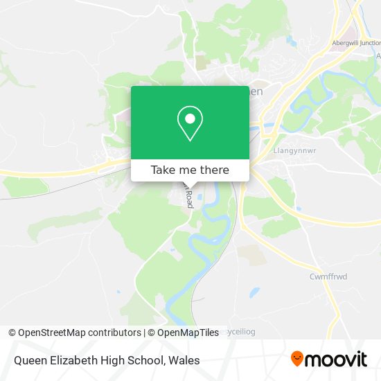 Queen Elizabeth High School map