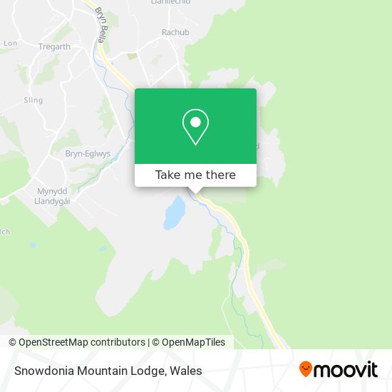 Snowdonia Mountain Lodge map
