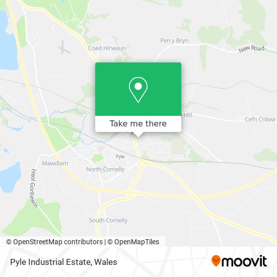 Pyle Industrial Estate map