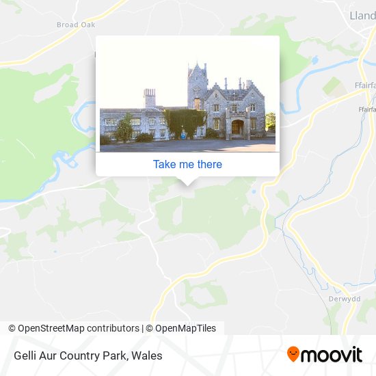 Gelli Aur Country Park map
