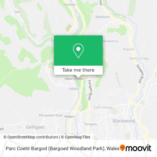 Parc Coetir Bargod (Bargoed Woodland Park) map