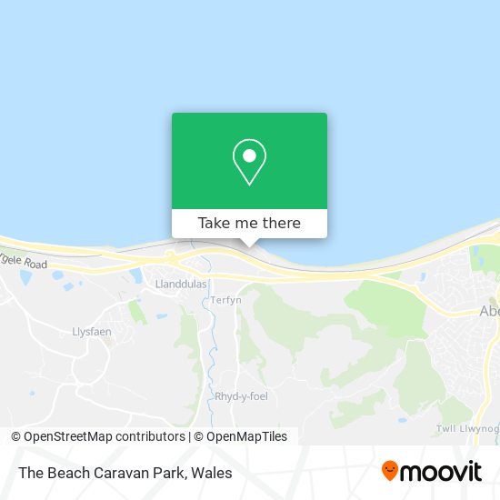 The Beach Caravan Park map