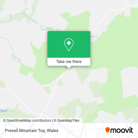 Preseli Mountain Top map
