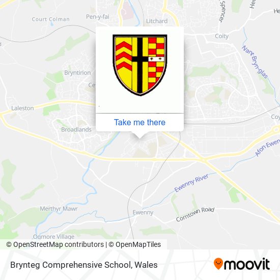 Brynteg Comprehensive School map