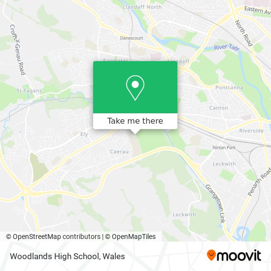 Woodlands High School map