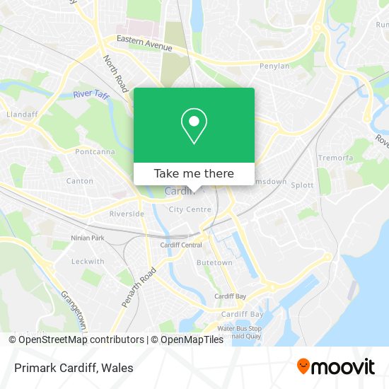 Primark Cardiff map