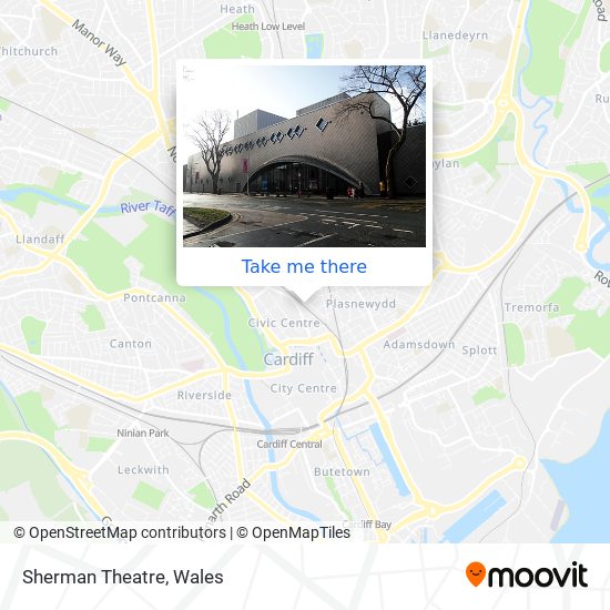 Sherman Theatre map