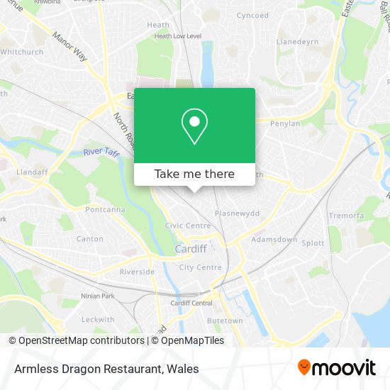 Armless Dragon Restaurant map