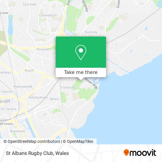 St Albans Rugby Club map