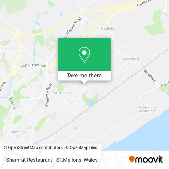 Shamrat Restaurant - ST.Mellons map