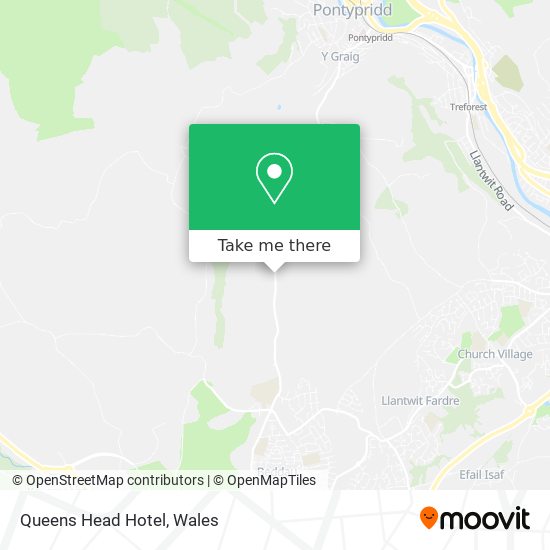 Queens Head Hotel map