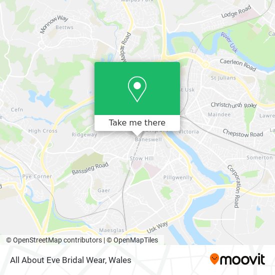 All About Eve Bridal Wear map