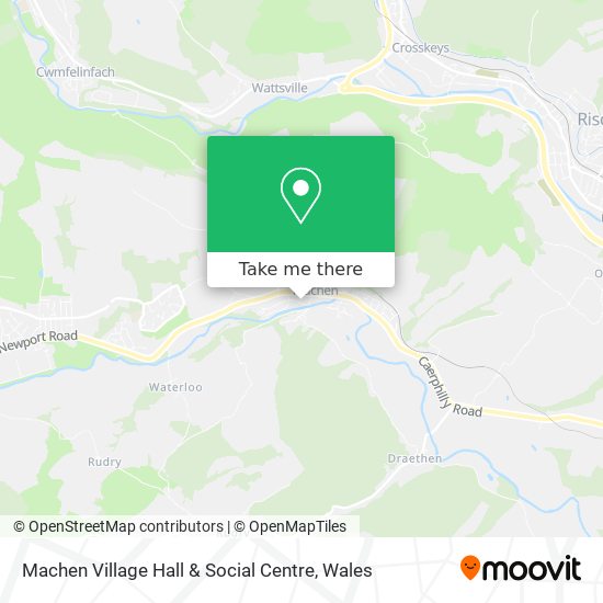 Machen Village Hall & Social Centre map