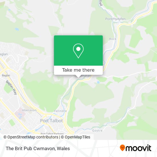 The Brit Pub Cwmavon map