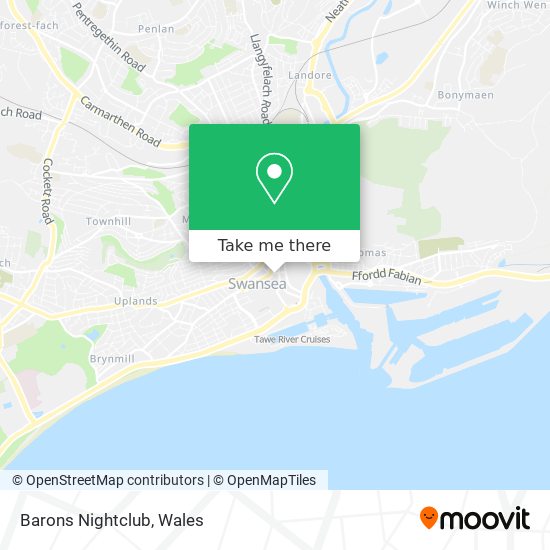 Barons Nightclub map