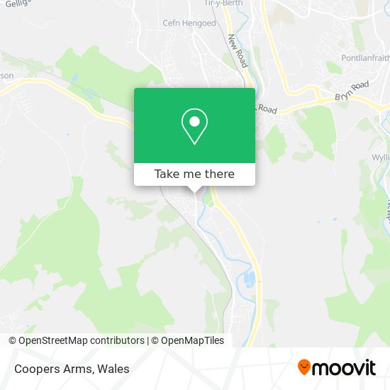 Coopers Arms map