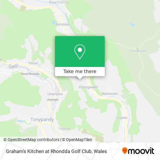 Graham's Kitchen at Rhondda Golf Club map