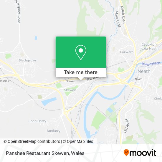 Panshee Restaurant Skewen map