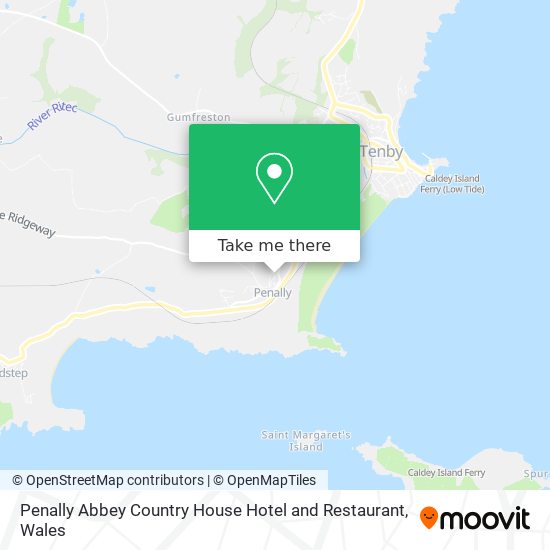 Penally Abbey Country House Hotel and Restaurant map